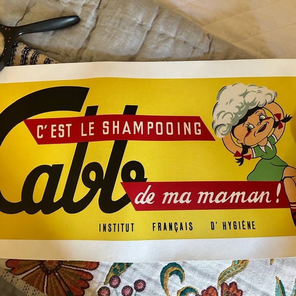 Vintage French Poster Authentic Wall Art